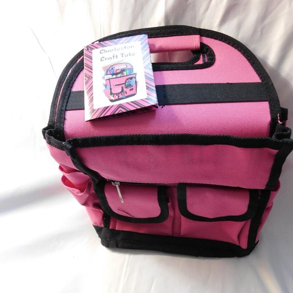 charleston Storage & Organization Craft Tote Organizer Pink New